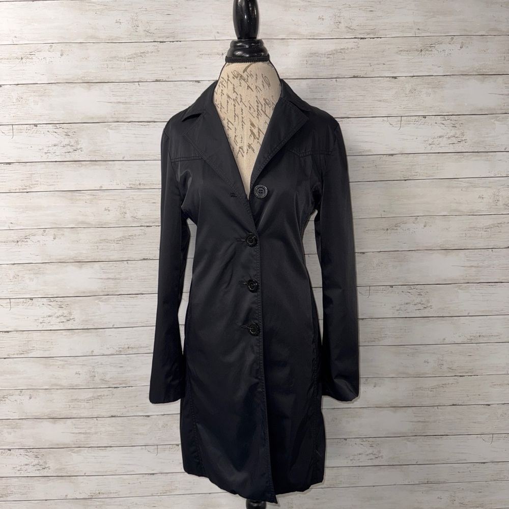 Michael Kors Button Trench Coat - Picture 3 of 6